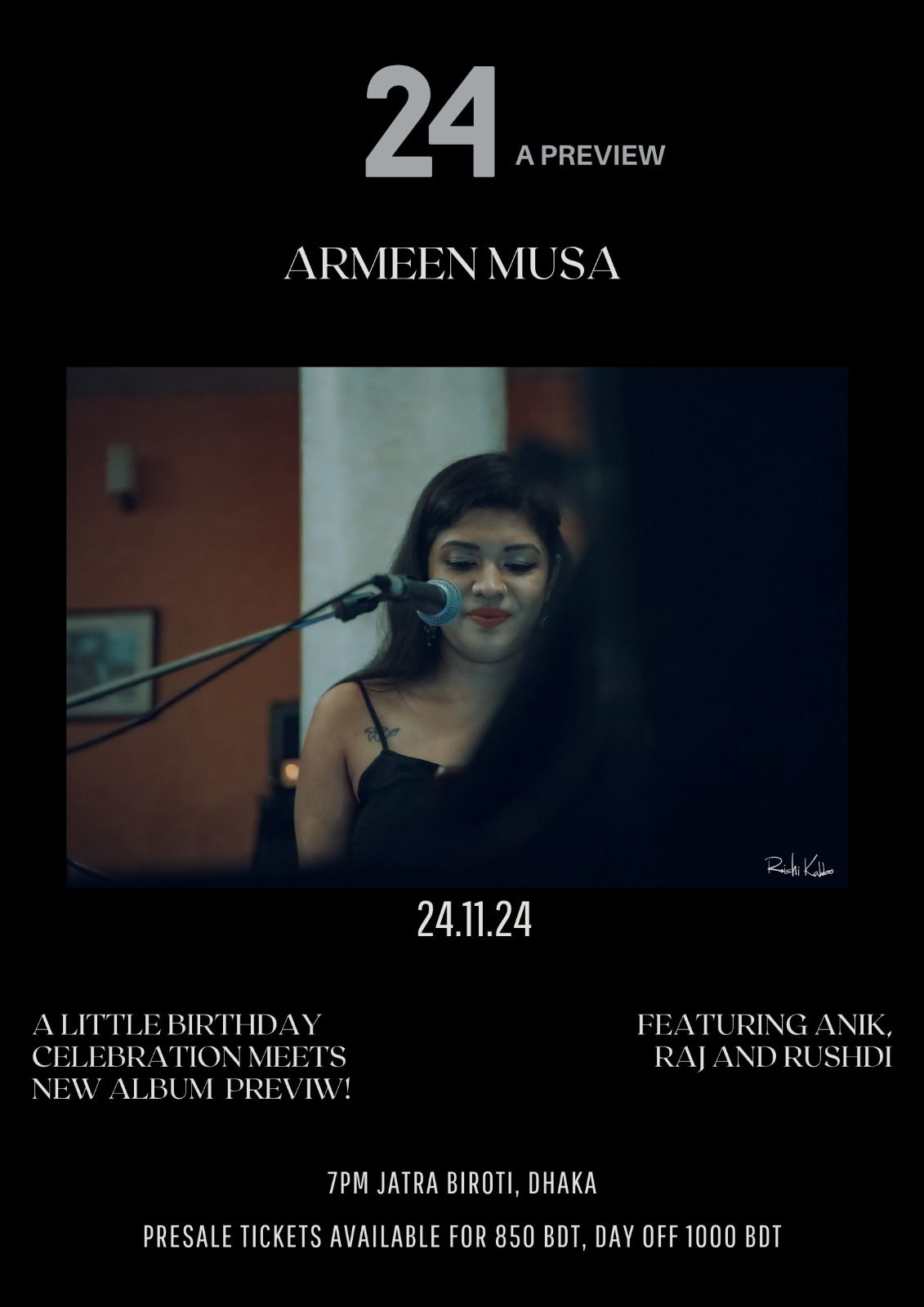 24, a preview - Armeen Musa llive at Jatra Biroti