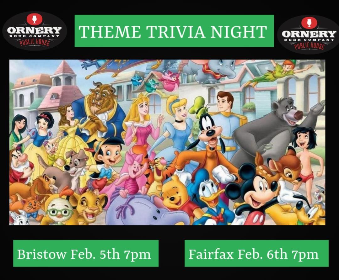 Disney Pixar Theme Trivia Night! 