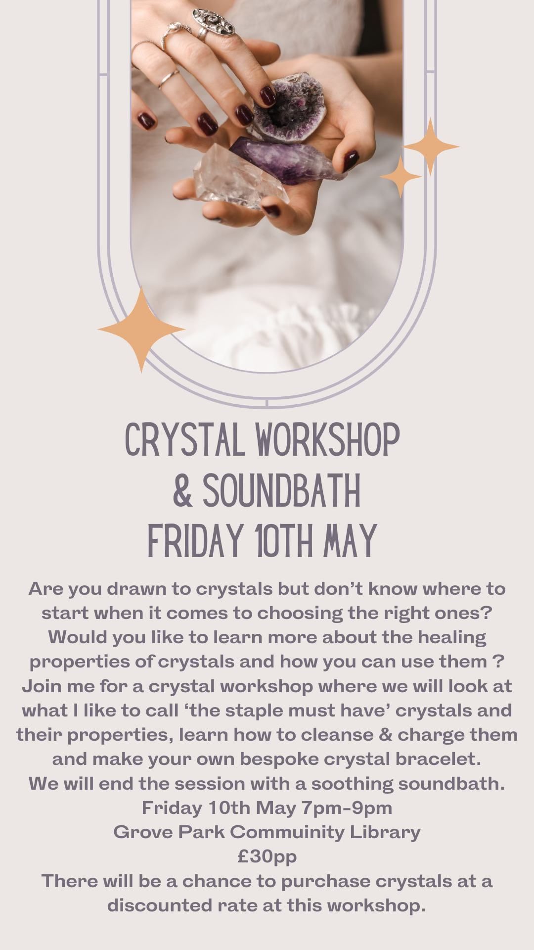 Crystal Workshop & Soundbath