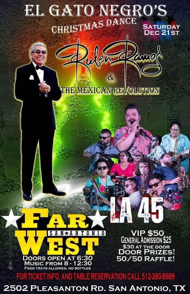 \ud83c\udf84\ud83c\udf84El Gato Negro\u2019s Annual Christmas Dance w\/Ruben Ramos and the Mexican Revolution and LA45