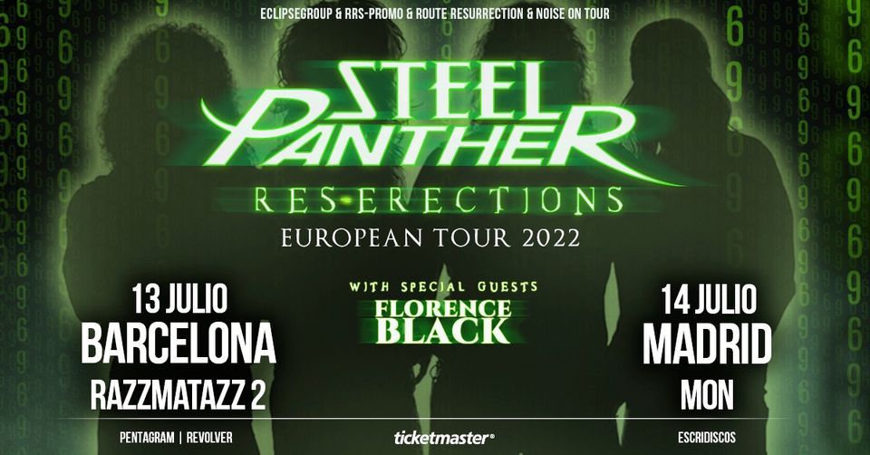 Steel Panther + Florence Black | Barcelona