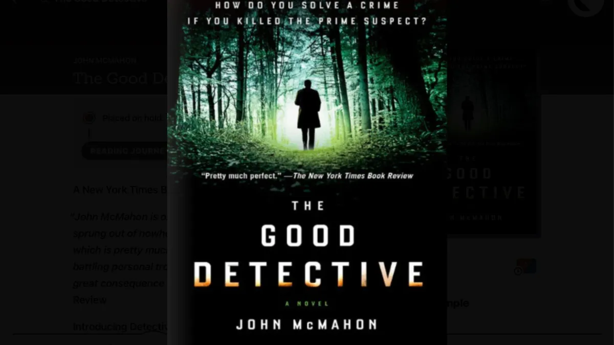 THE GOOD DETECTIVE by John McMahon