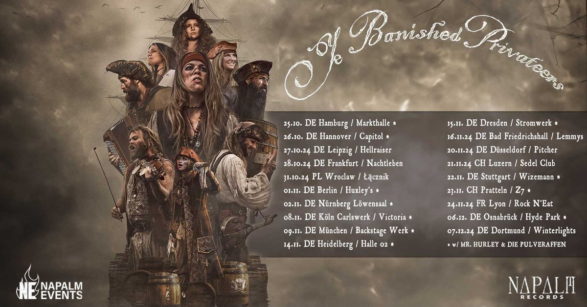 "YE BANISHED PRIVATEERS" - ab 20 Uhr live im Lemmy`s