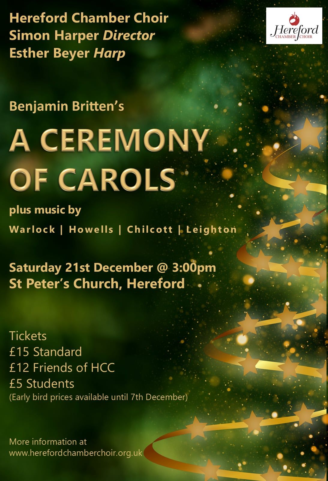 A Ceremony of Carols - music and readings for Advent and Christmas