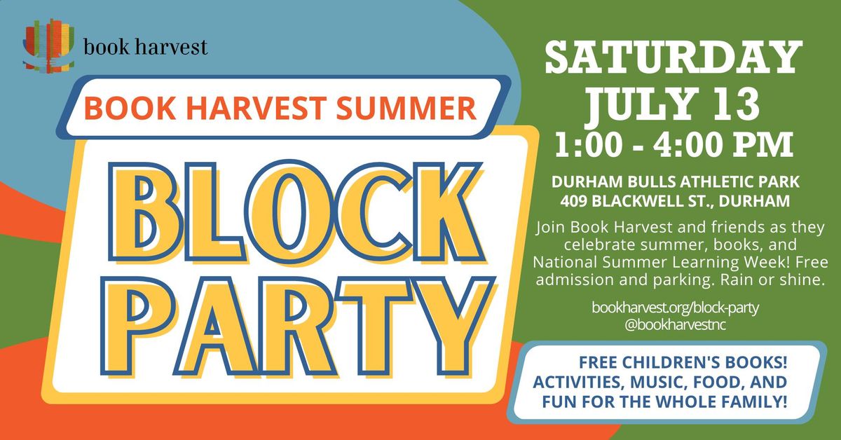 Book Harvest's Summer Block Party