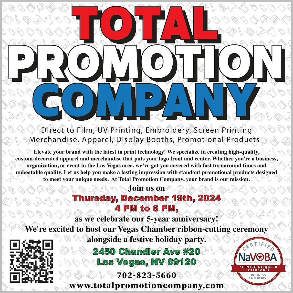 Total Promotion Company Holiday Party (5 year anniversary and ribbon cutting)