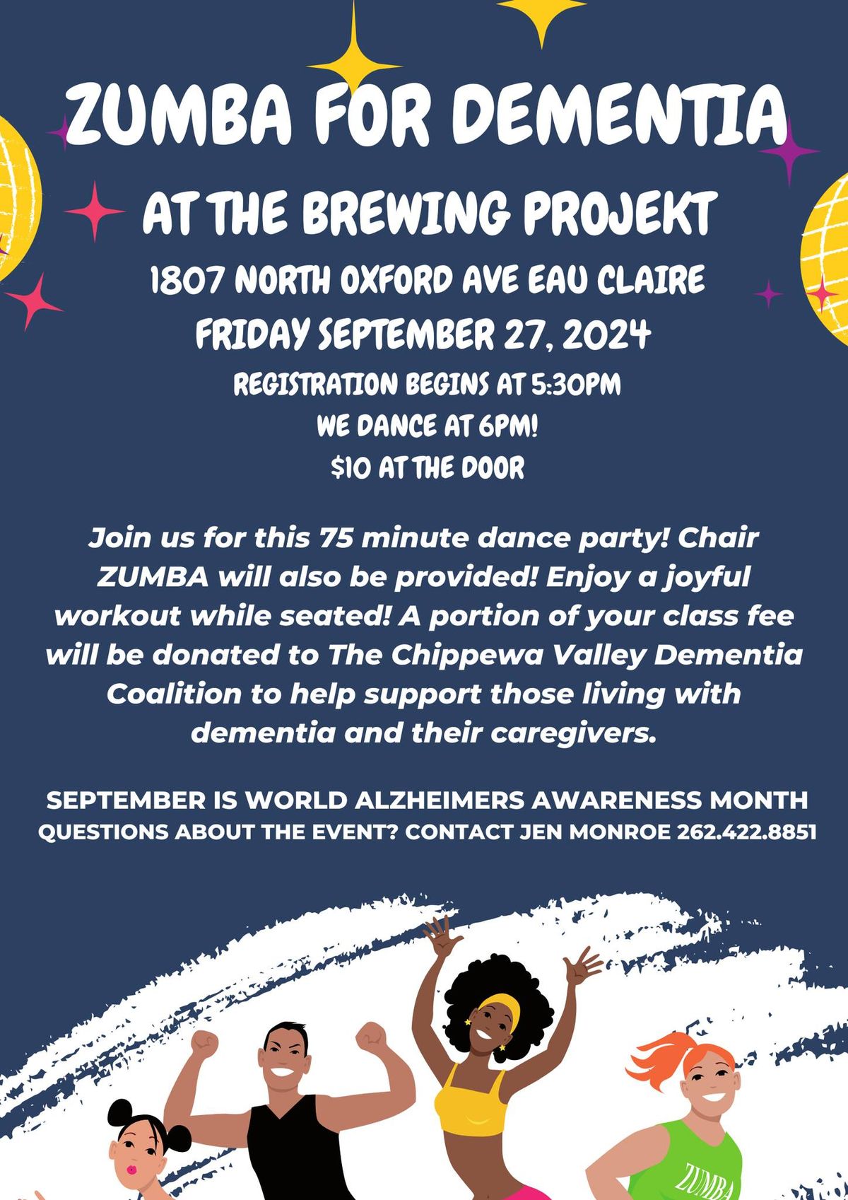 ZUMBA for Dementia at The Brewing Projekt!!