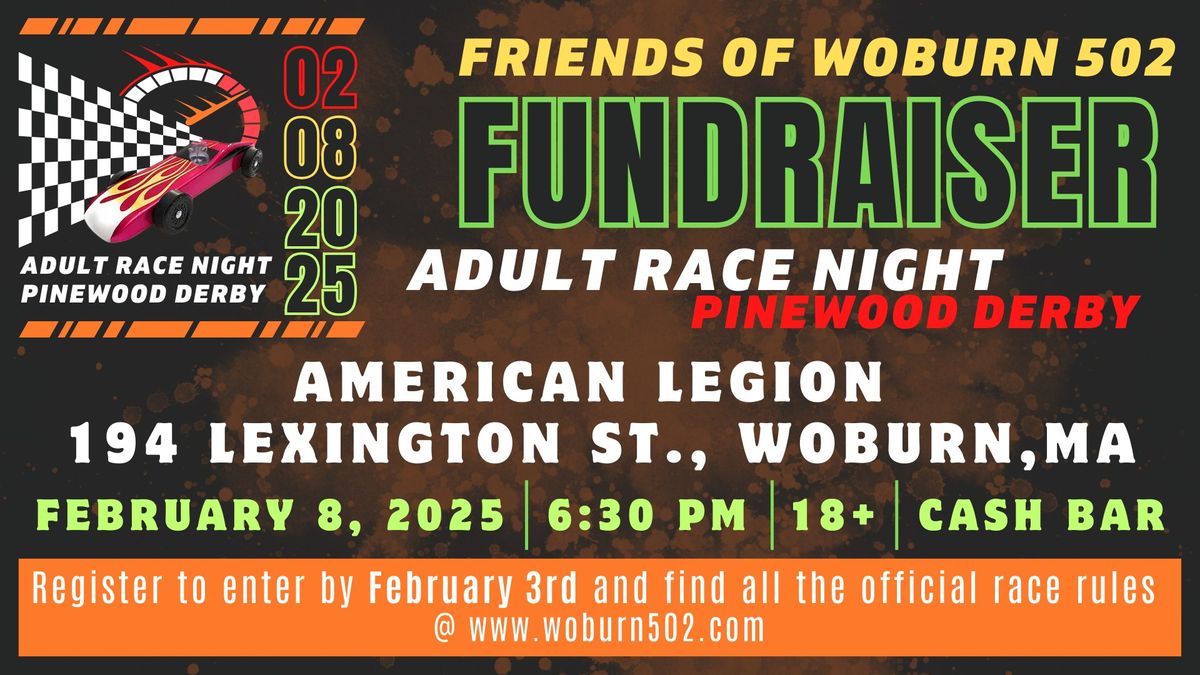 Pinewood Derby Adult Race Night