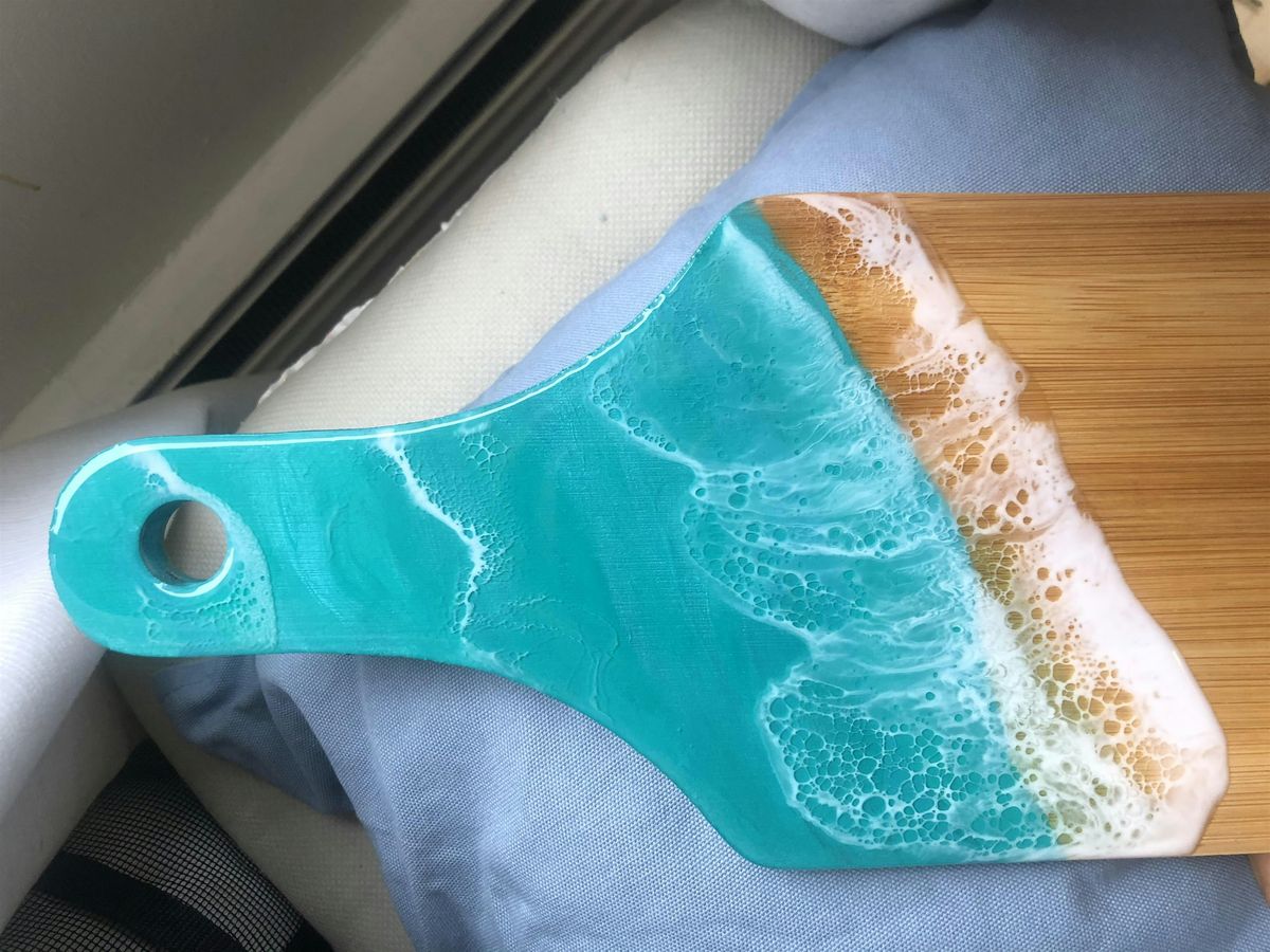 Ocean-Inspired Charcuterie Board with Resin - Sun, April 12th, 2026 ...