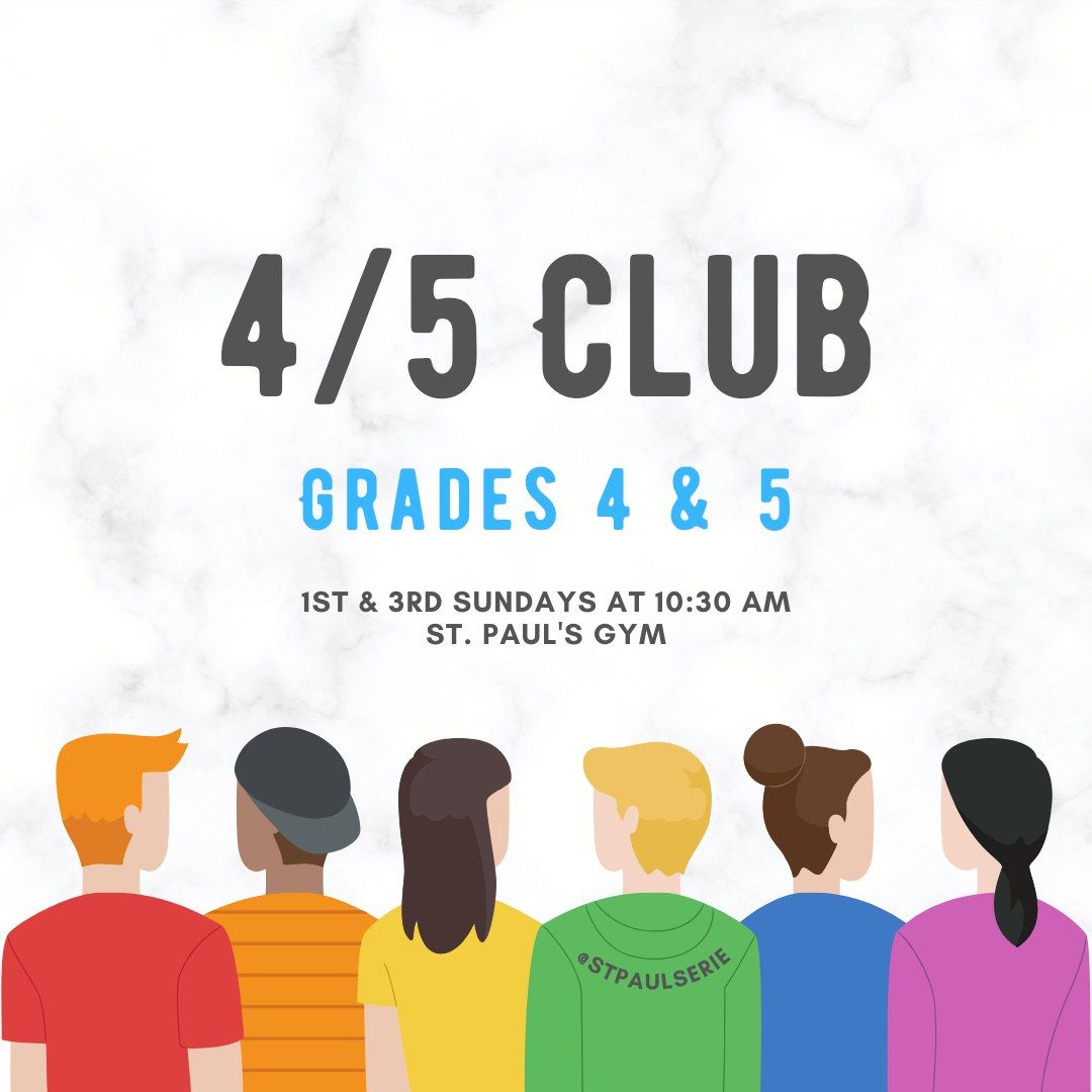 4\/5 Club (Grades 4 & 5)