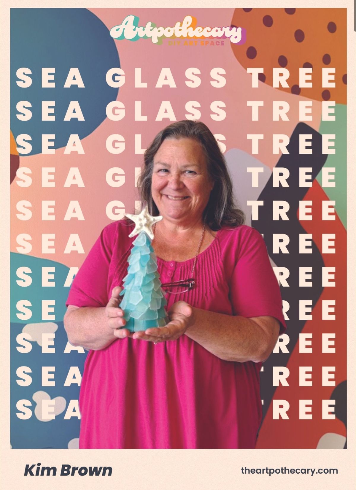 Tumbled "Sea Glass" Christmas Tree Workshop with Kim Brown