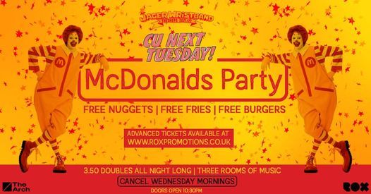 CU Next Tuesday x Mcdonalds Party x Free W\/A Jager Wristband
