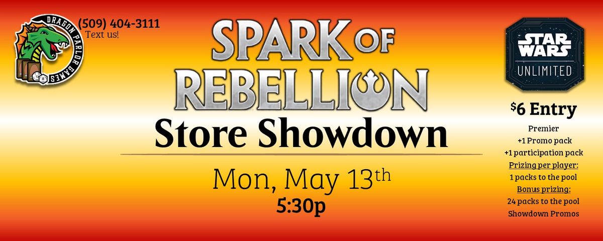 SWU Spark of Rebellion Store Showdown