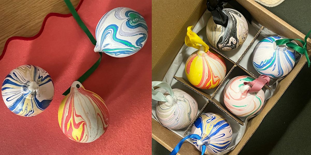 Christmas Bauble Marbling Workshop