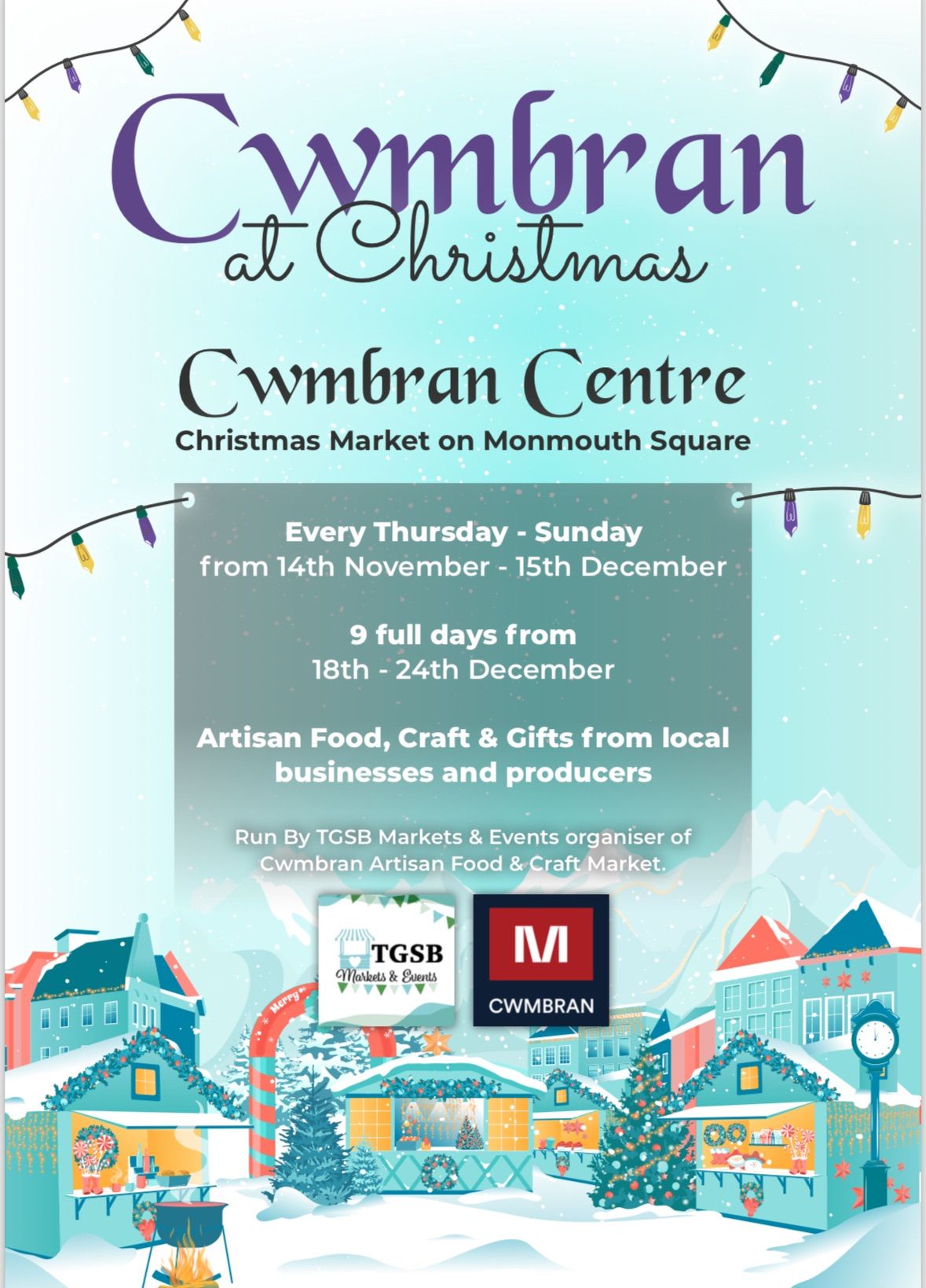 Cwmbran at Christmas Artisan Food Craft & Gift Market