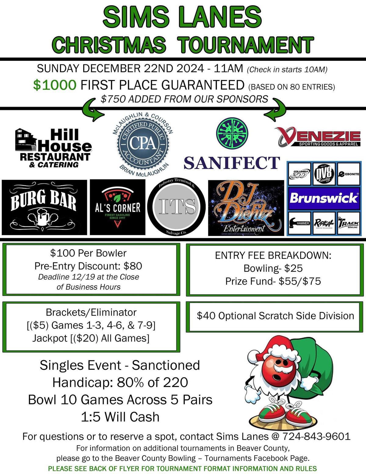 Sims Lanes Christmas Tournament