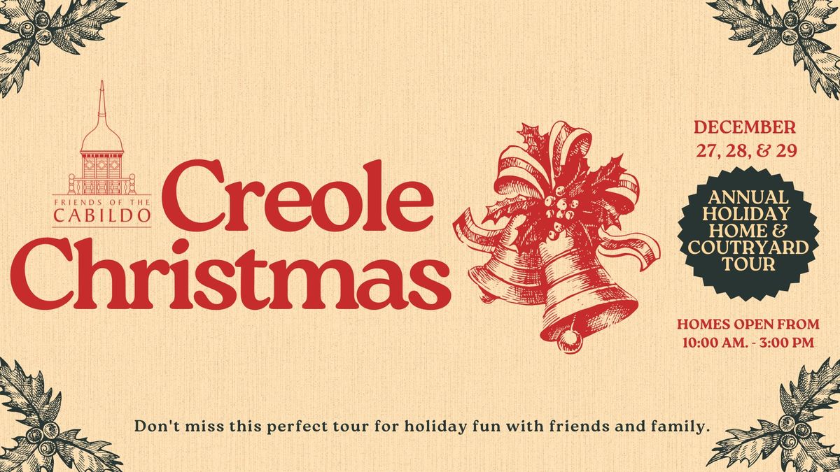 Creole Christmas Holiday Home & Courtyard Tour 