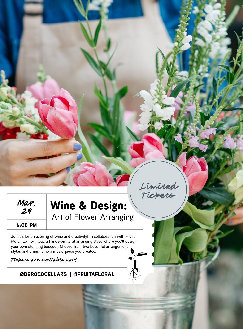 Wine & Design: The Art of Flower Arranging