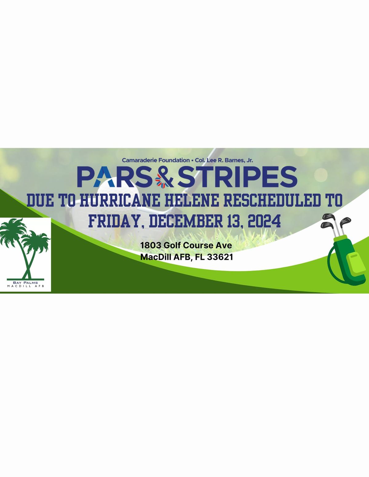 Col Lee R Barnes Jr PARS & Stripes Golf Tournament