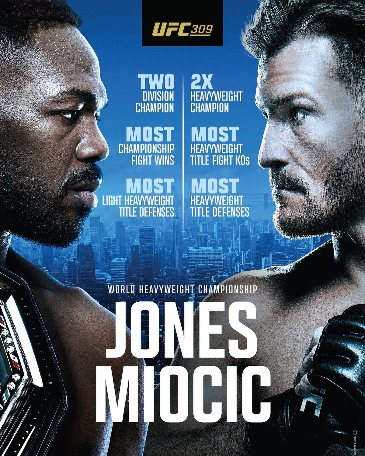 FREE VIEWING OF UFC 309: Jones vs Miocic