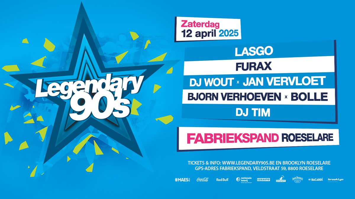 Legendary 90s - 12.04.2025 - Fabriekspand Roeselare