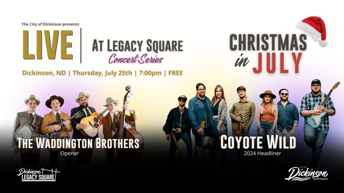 LIVE at Legacy Square Concert Series: The Waddington Brothers and Coyote Wild