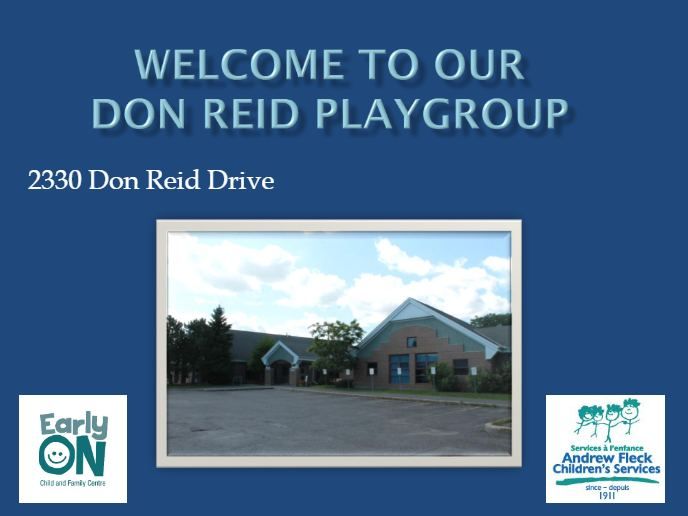 LLLC at Don Reid EarlyON "Baby&Me" Playgroup