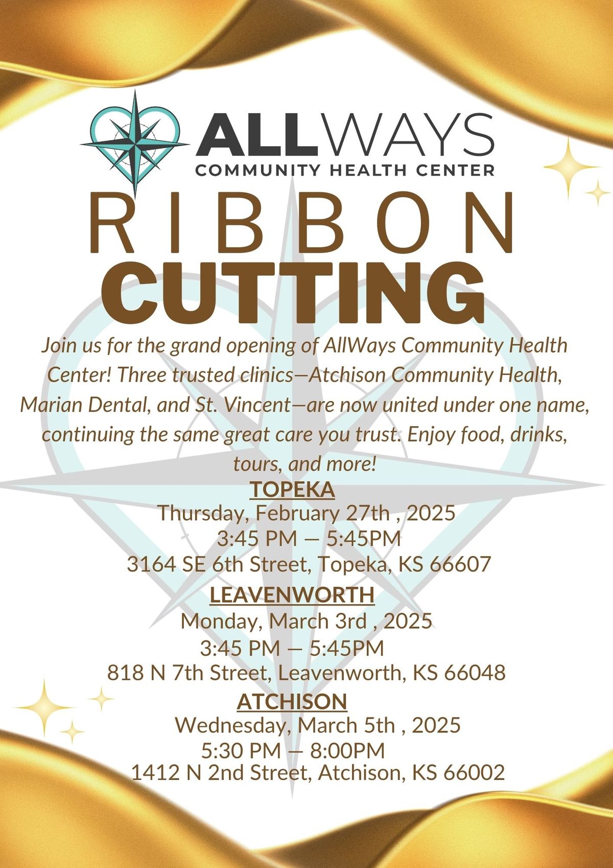 Ribbon Cutting of AllWays Community Health Center - Leavenworth!