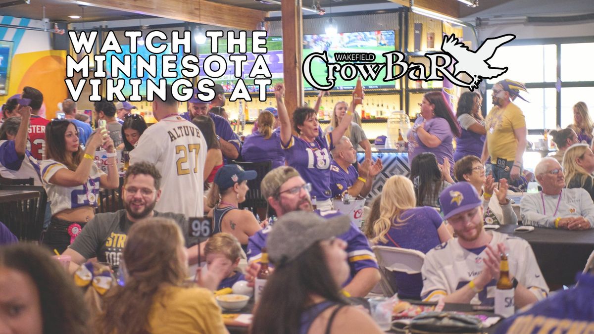 Minnesota Vikings Watch Party @ Wakefield Crowbar