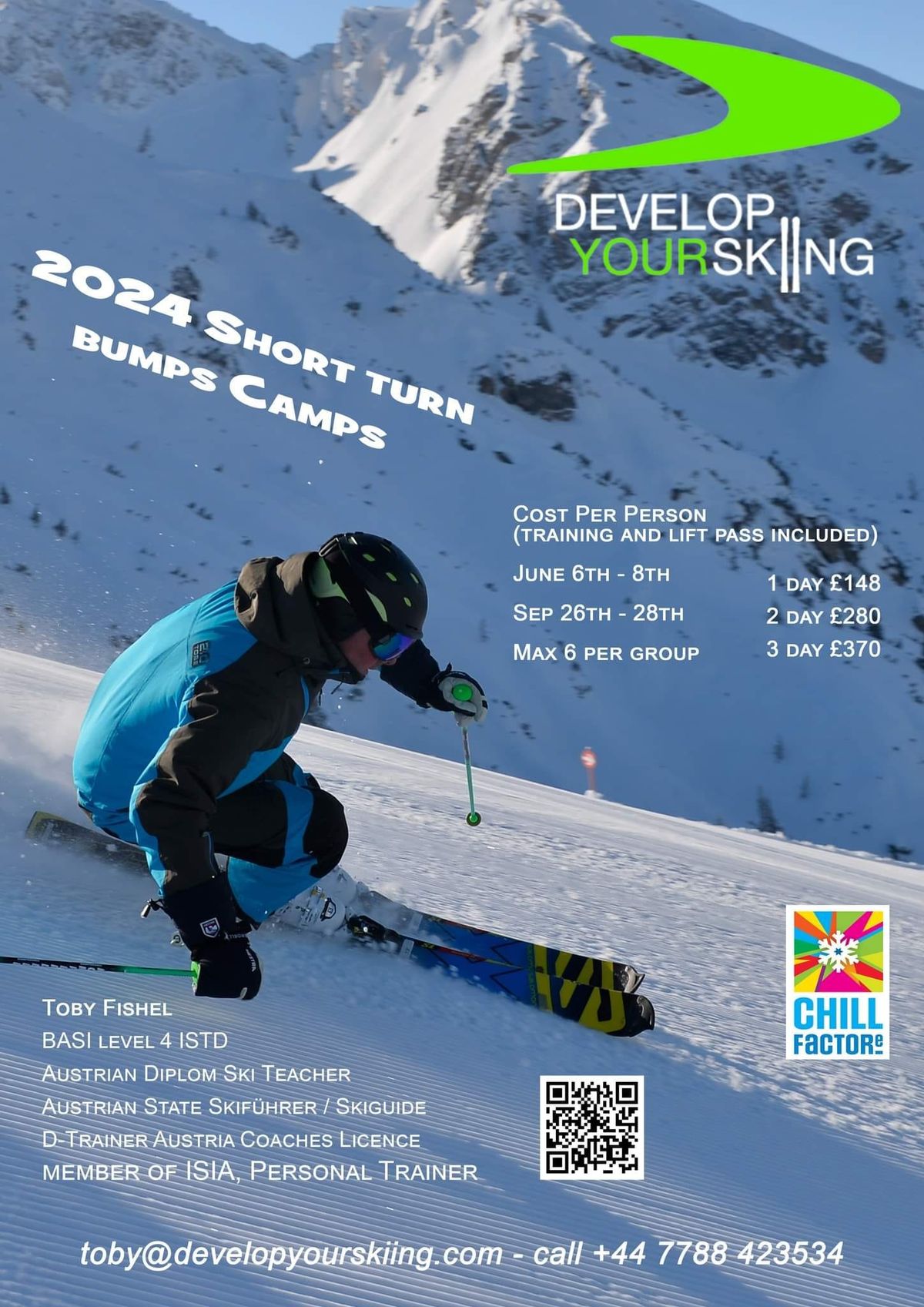 Develop your skiing 2024 SHORT TURN \/ BUMPS CAMP