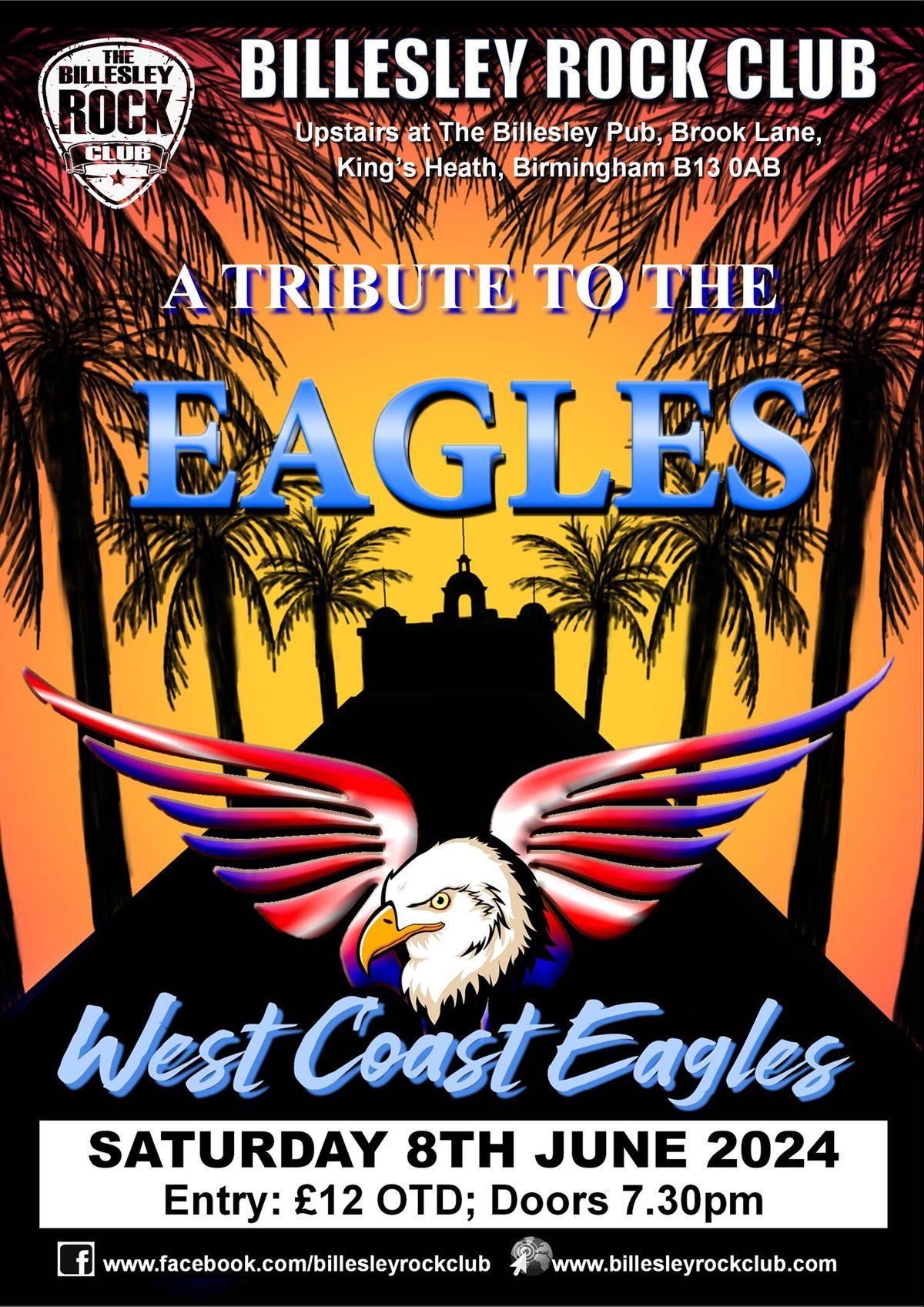 West Coast Eagles - a tribute to the Eagles - \u00a312 OTD