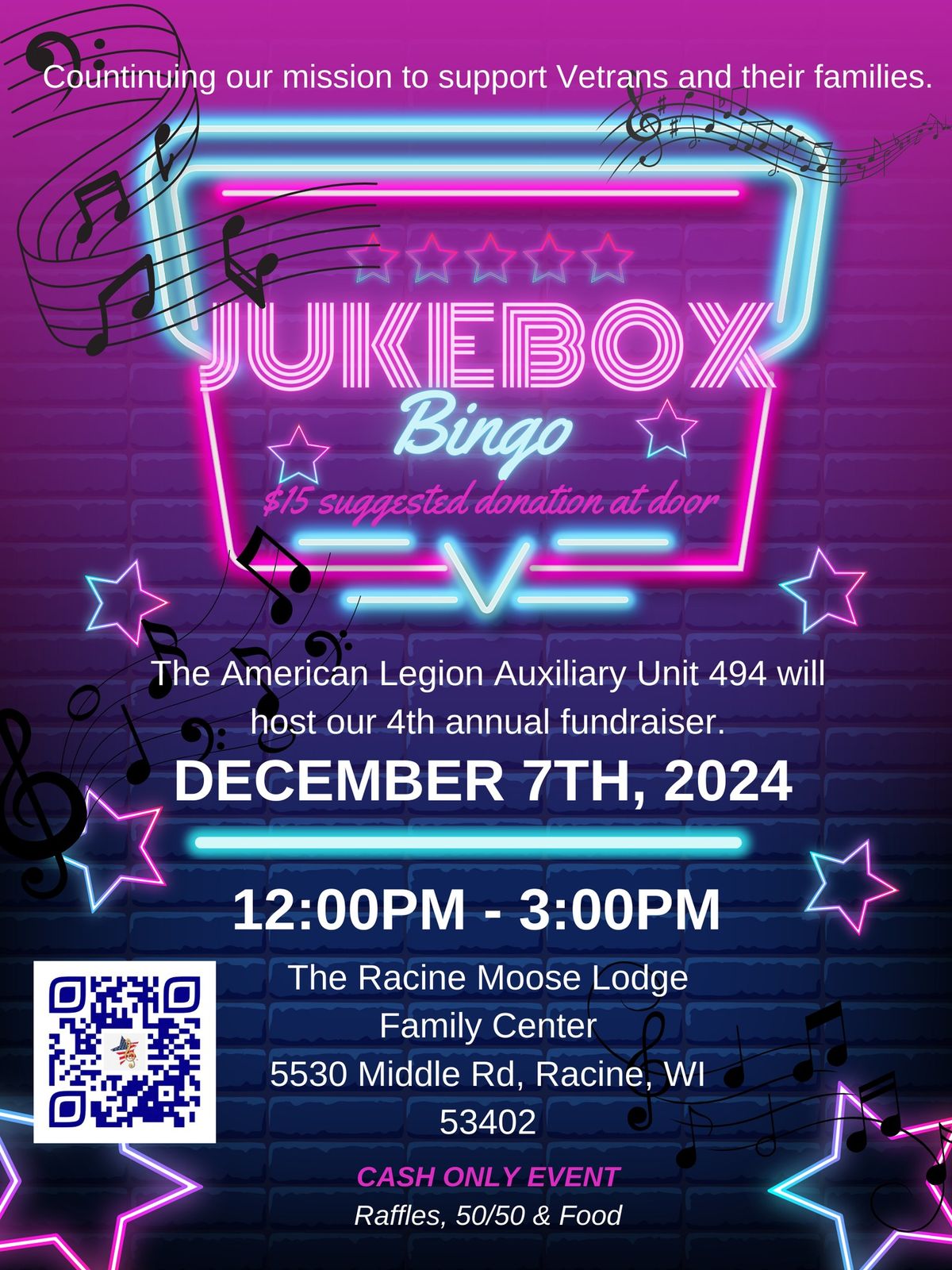 4th Annual Jukebox Bingo