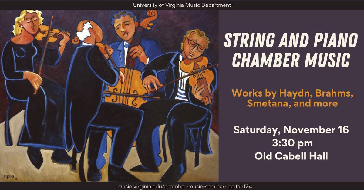 String and Piano Chamber Music Recital - Fall 2024 