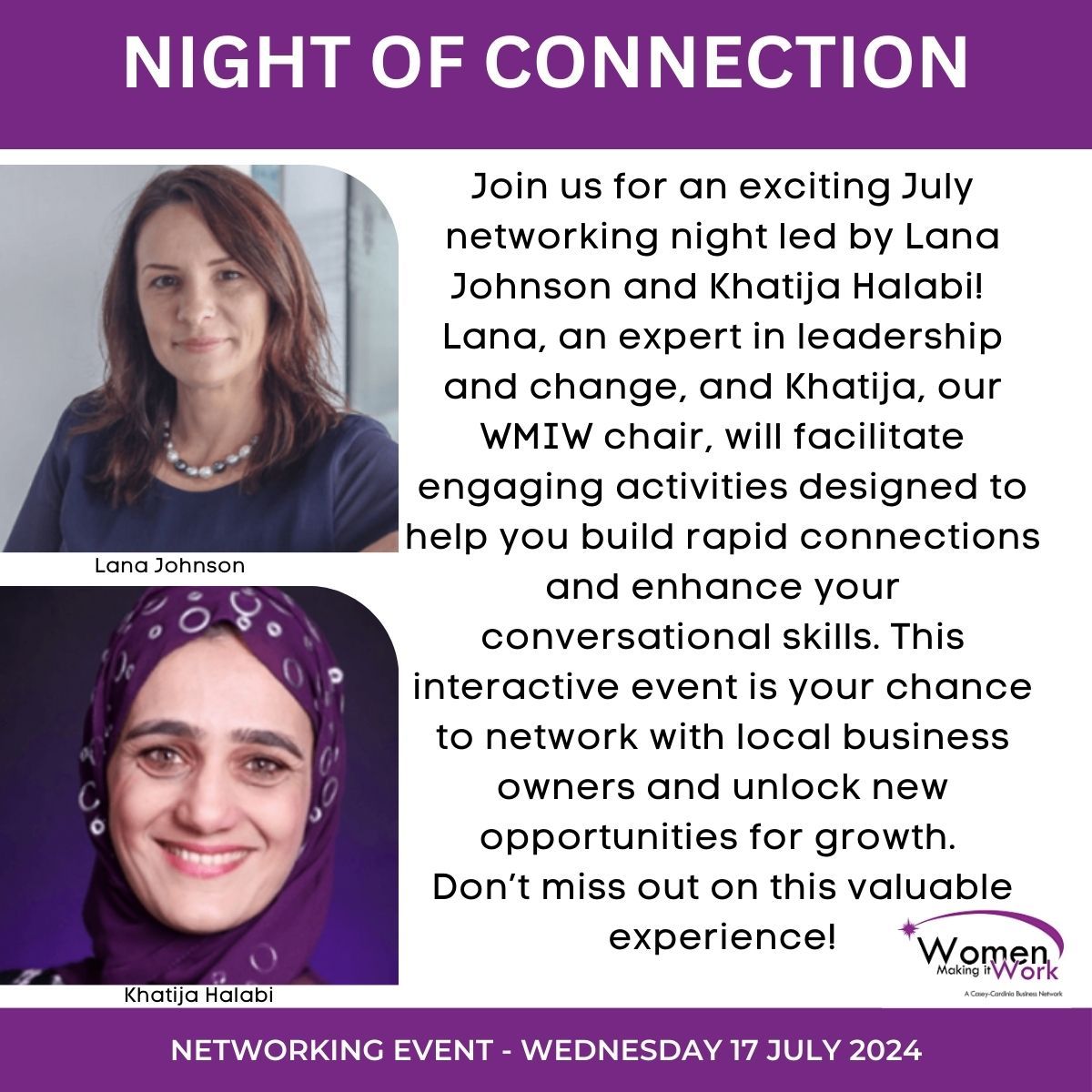 WMIW July 2024 Networking Night