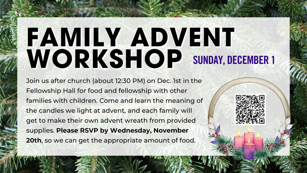 Trinity Kids & Families Advent Workshop