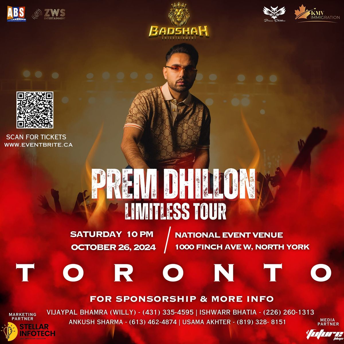 Prem Dhillon Live in Toronto - Limitless Tour \ud83d\udc51