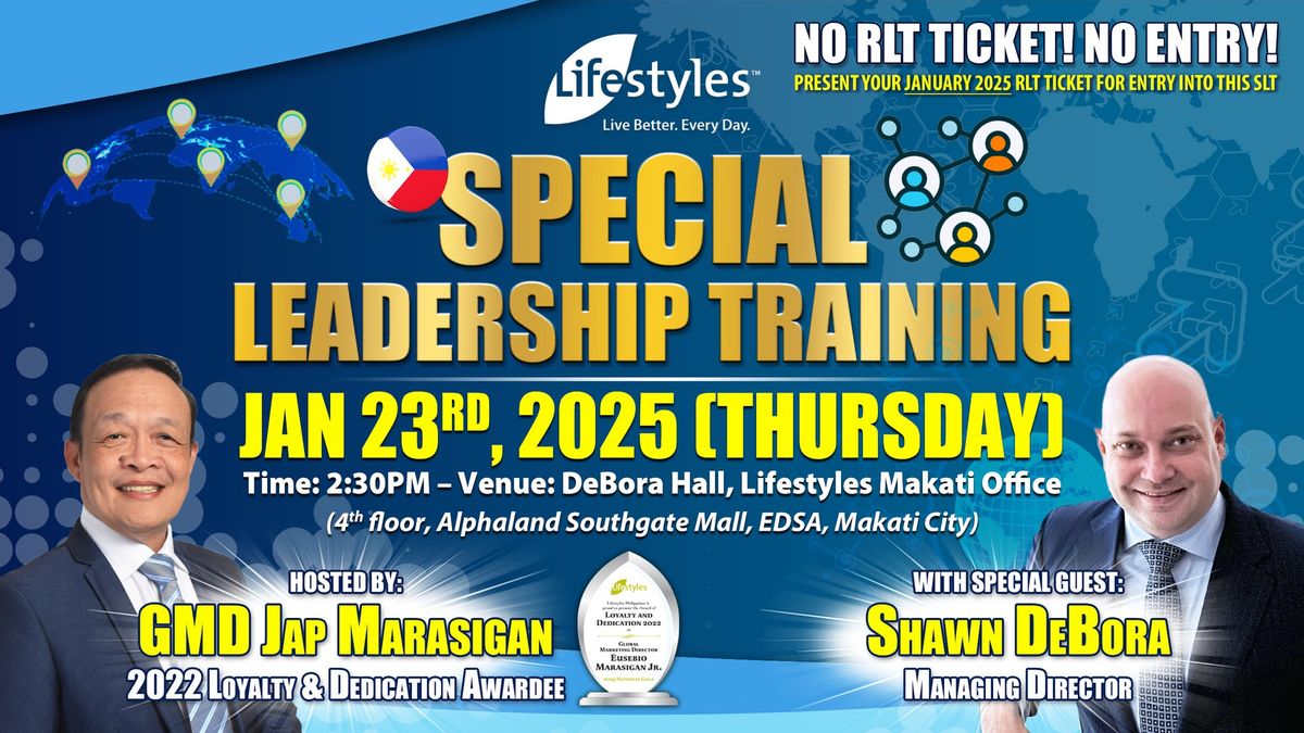 SPECIAL LEADERSHIP TRAINING JANUARY 2025