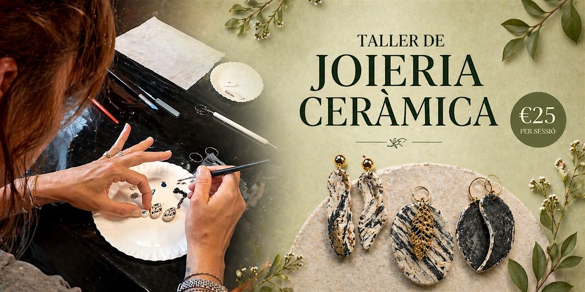 Organic Ceramic Jewelry Workshop in Barcelona (2 Sessions)