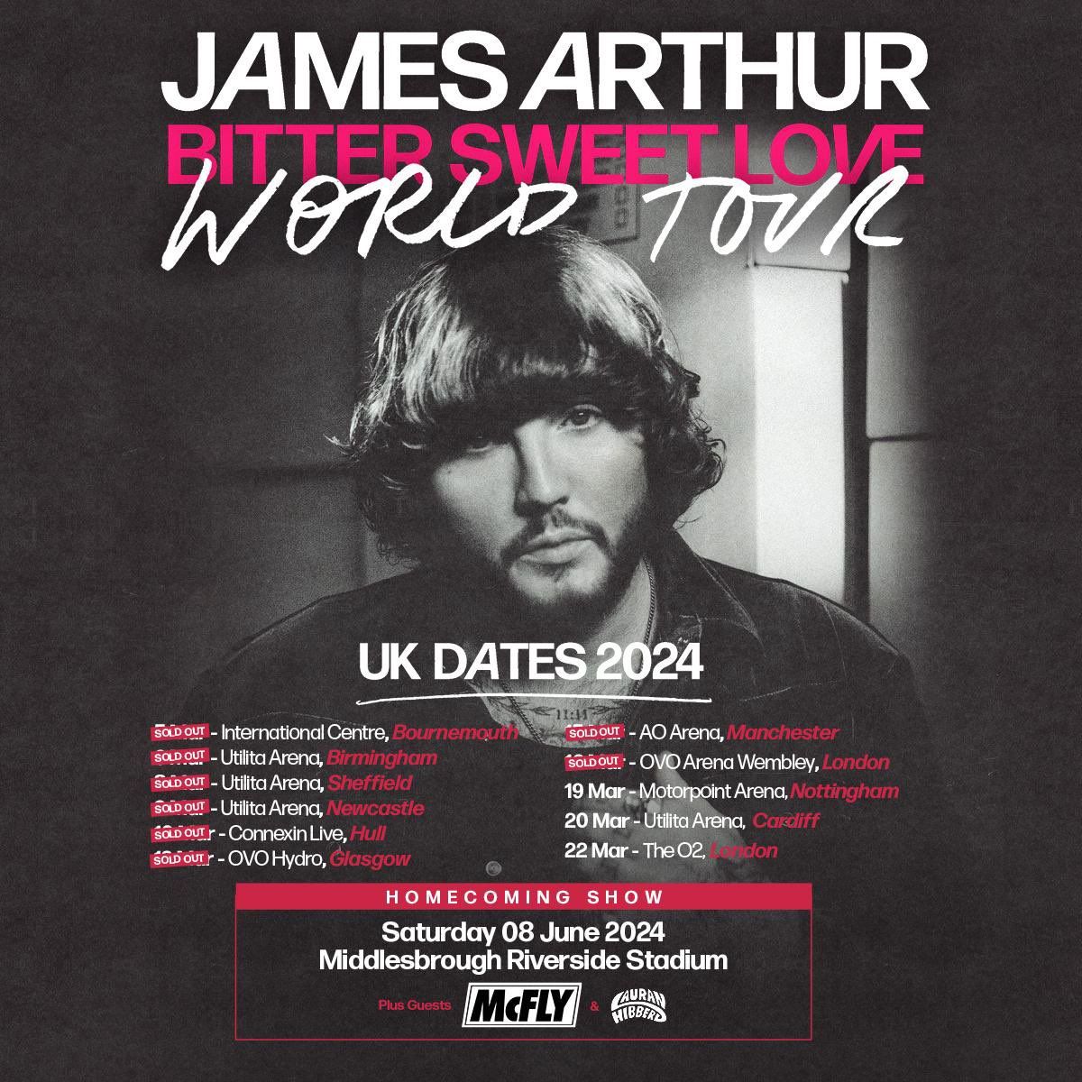 James Arthur Nottingham Tickets