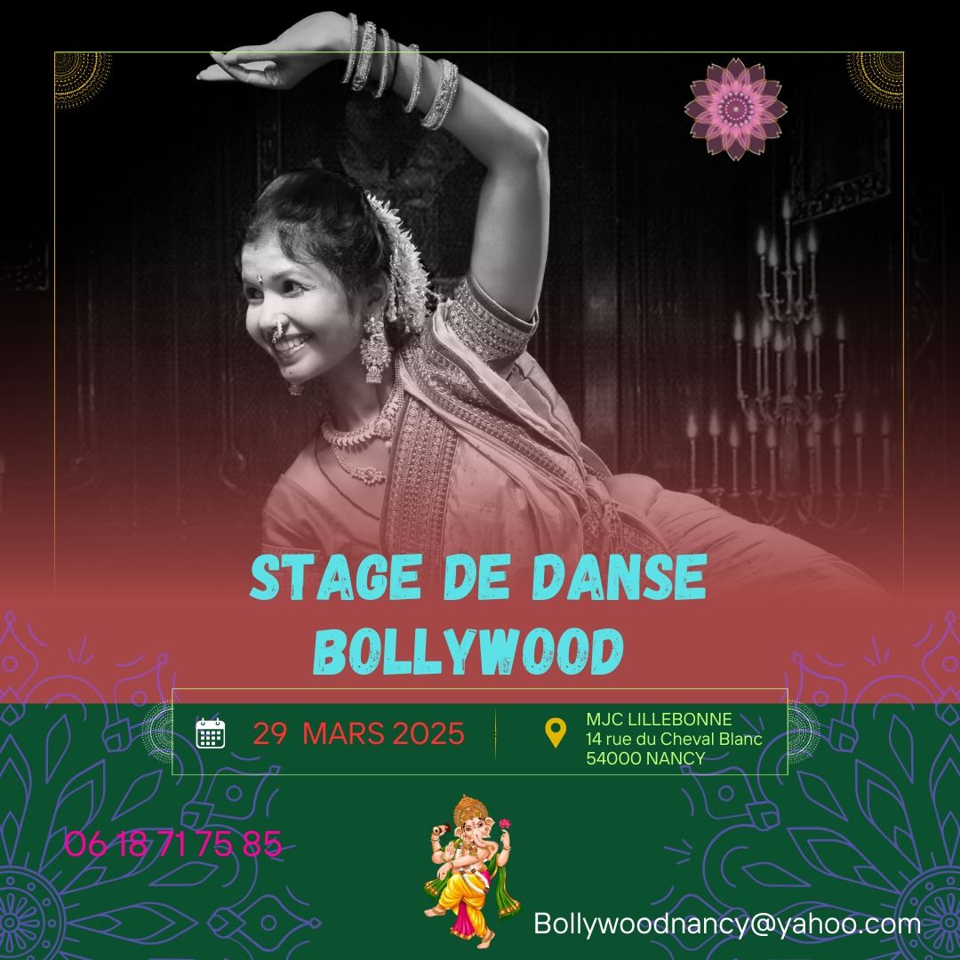 STAGE DE DANSE BOLLYWOOD - 29\/03\/2025 18H-20H