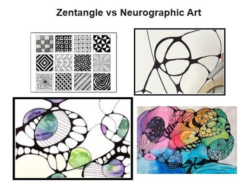 Class: Zentangle vs Neurographical Art (at North Art Studios)