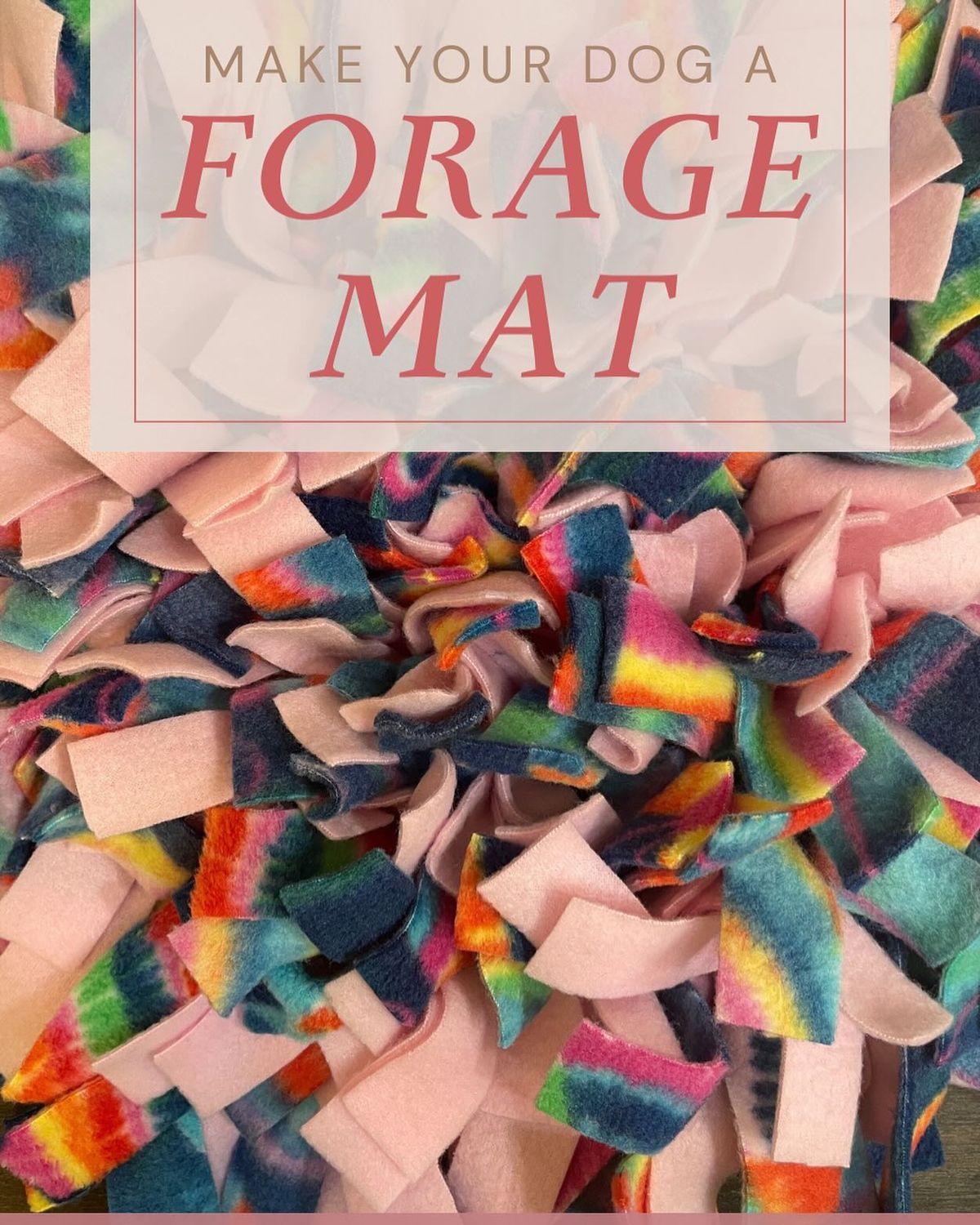 Make Your Dog a Forage Mat!