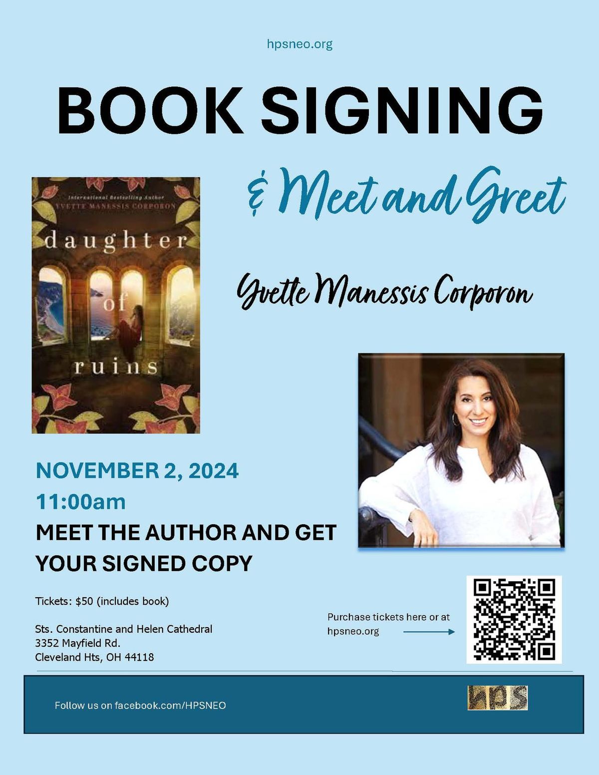 Author Event with Yvette Manessis Corporon