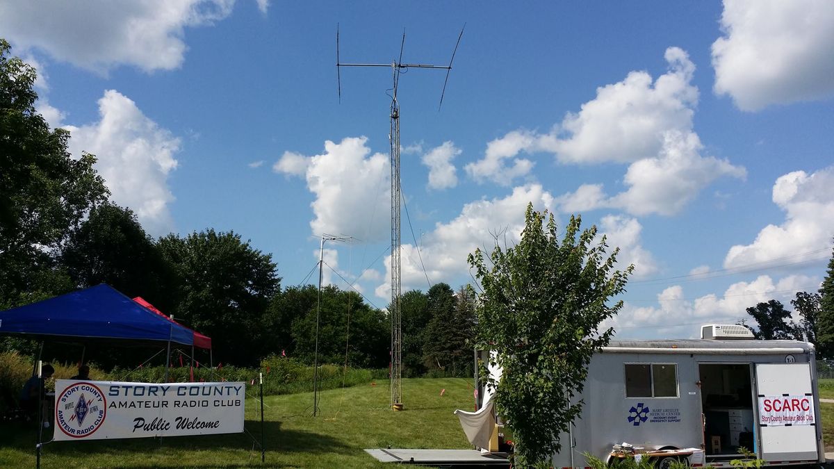 SCARC Amateur Radio Field Day 2024, ISU Vet Med entrance area (Lot G8