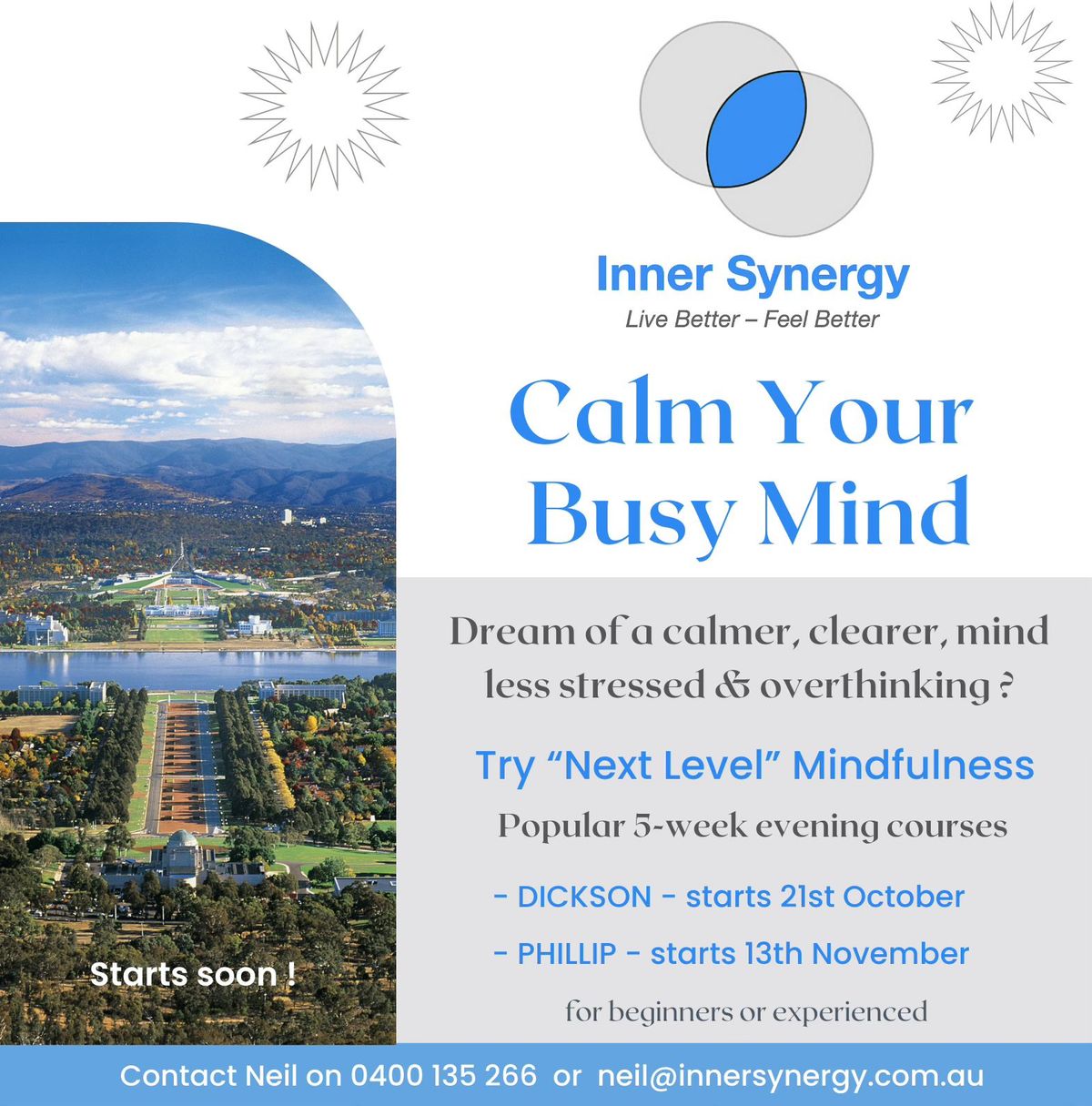 "Calm Your Busy Mind" - Next Level Mindfulness Course