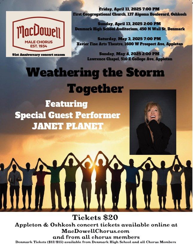 Appleton MacDowell Male Chorus presents Weathering the Storm Together