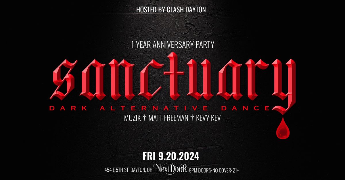 SANCTUARY FRI 9.20.2024 1 YEAR ANNIVERSARY PARTY w\/ special guest DJ Kevy Kev