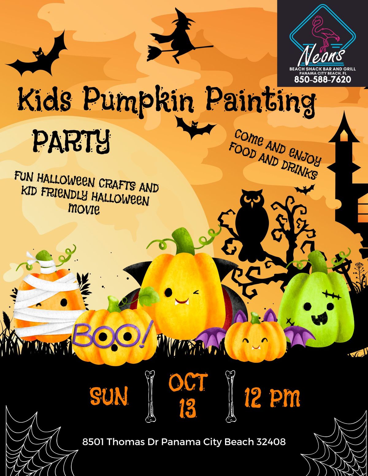 Kids Pumpkin Painting Party