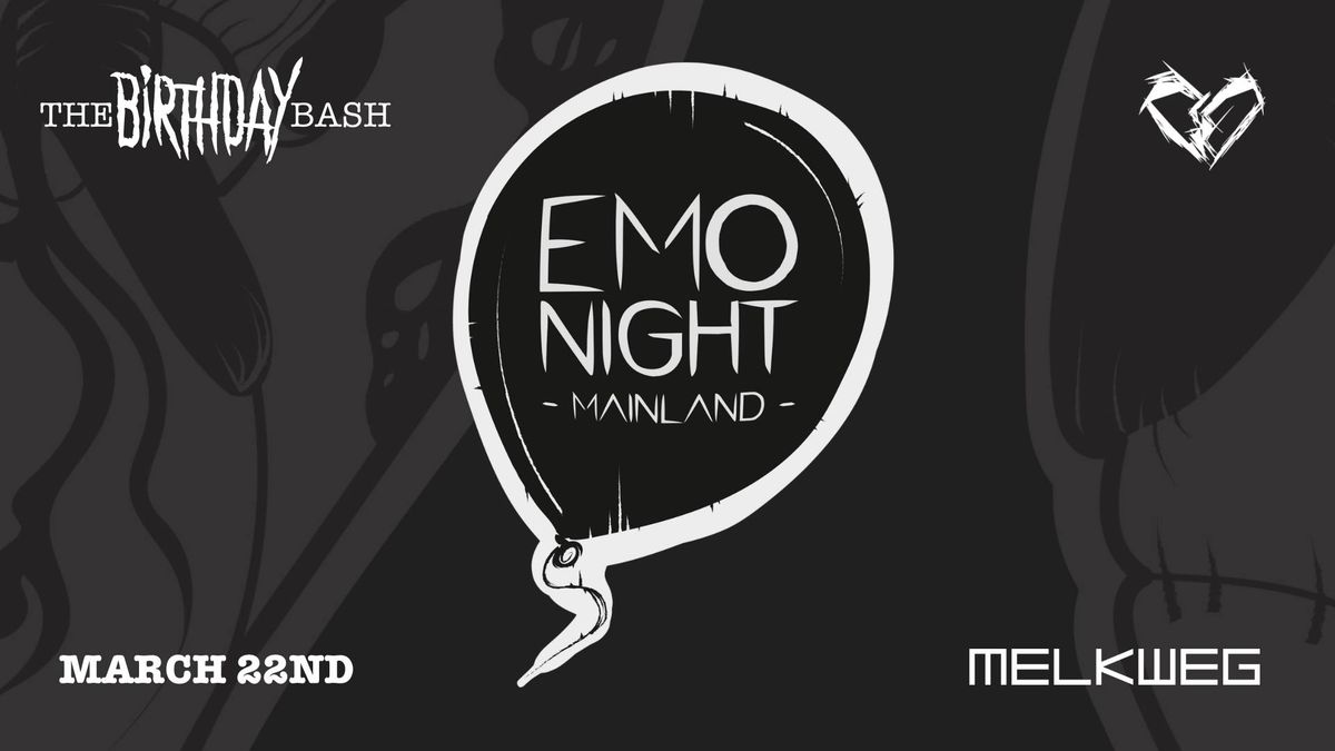 Emo Night Mainland - 'The Birthday Bash' - Melkweg Amsterdam