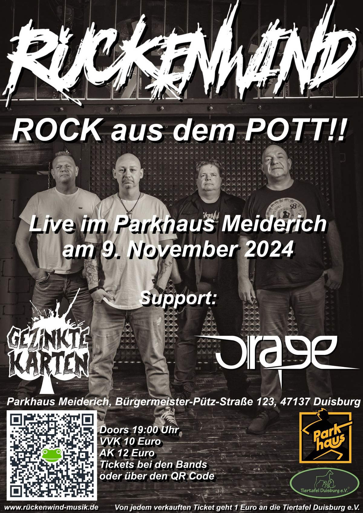 R\u00fcckenwind - Rock aus dem Pott - Parkhaus Meiderich